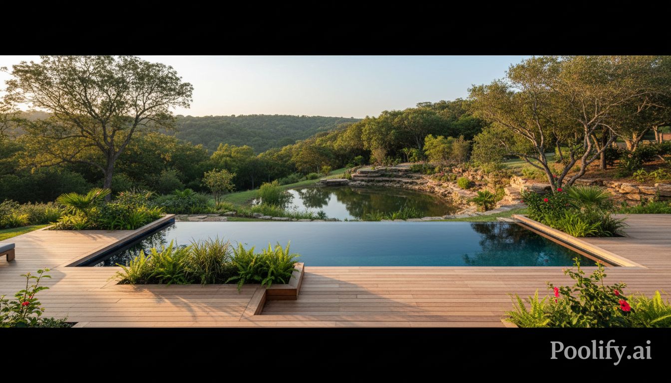 Decking and Surrounding Landscape Integration - pool design preview