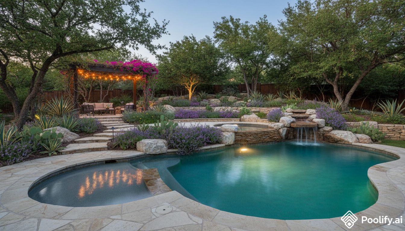 Landscaping Integration for Pool Design San Antonio Projects - pool design san antonio
