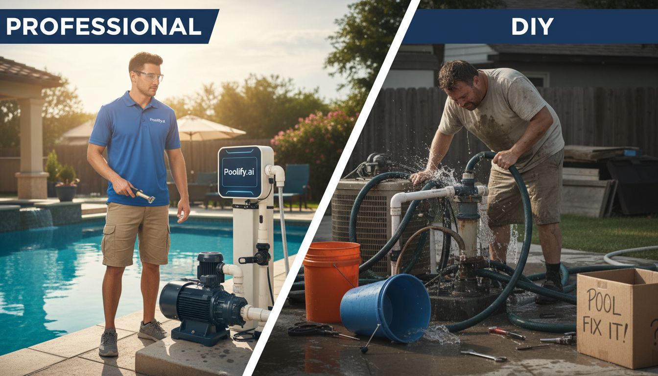 Professional vs. DIY Pool Equipment Maintenance - pool equipment maintenance
