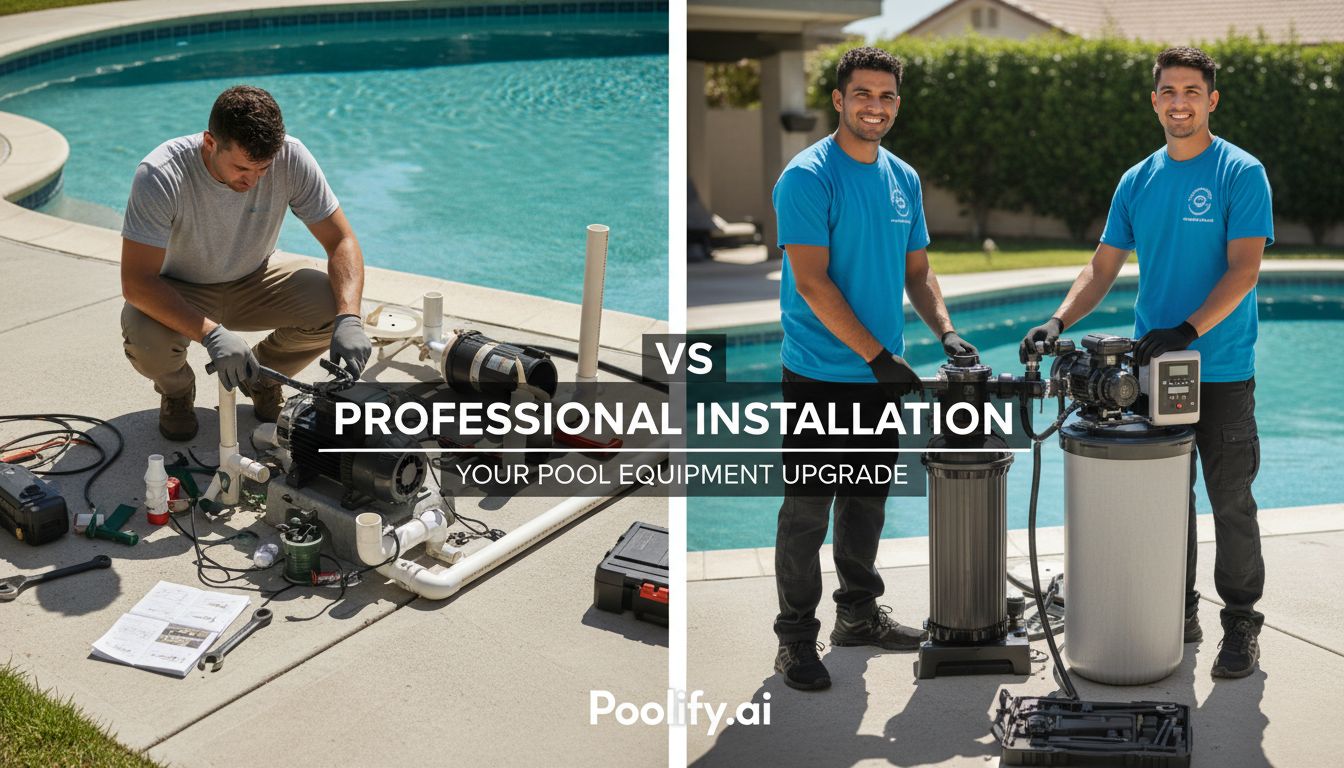 DIY vs. Professional Installation for Your Pool Equipment Upgrade - pool equipment upgrade