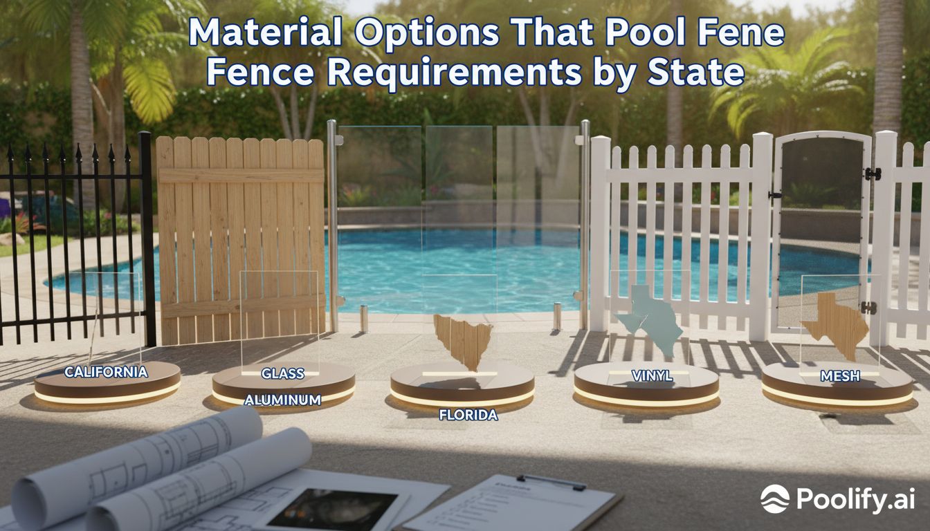 Material Options That Meet Pool Fence Requirements by State - pool fence requirements by state