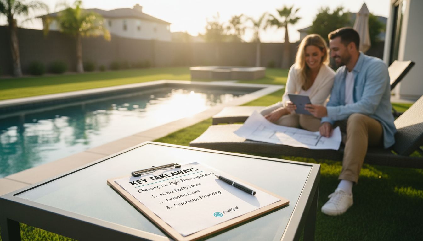 Key Takeaways: Choosing the Right Pool Financing Options - pool financing options