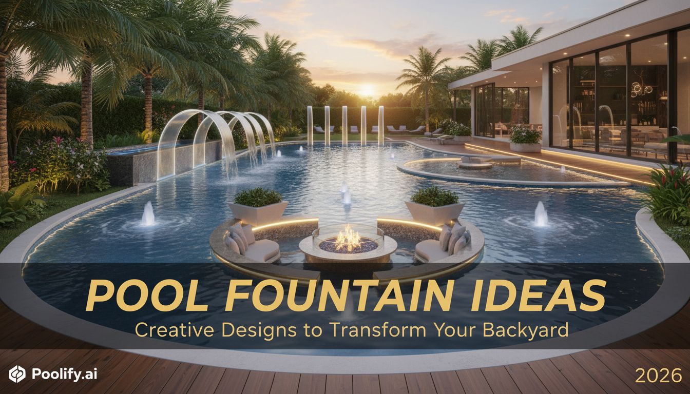 pool fountain ideas