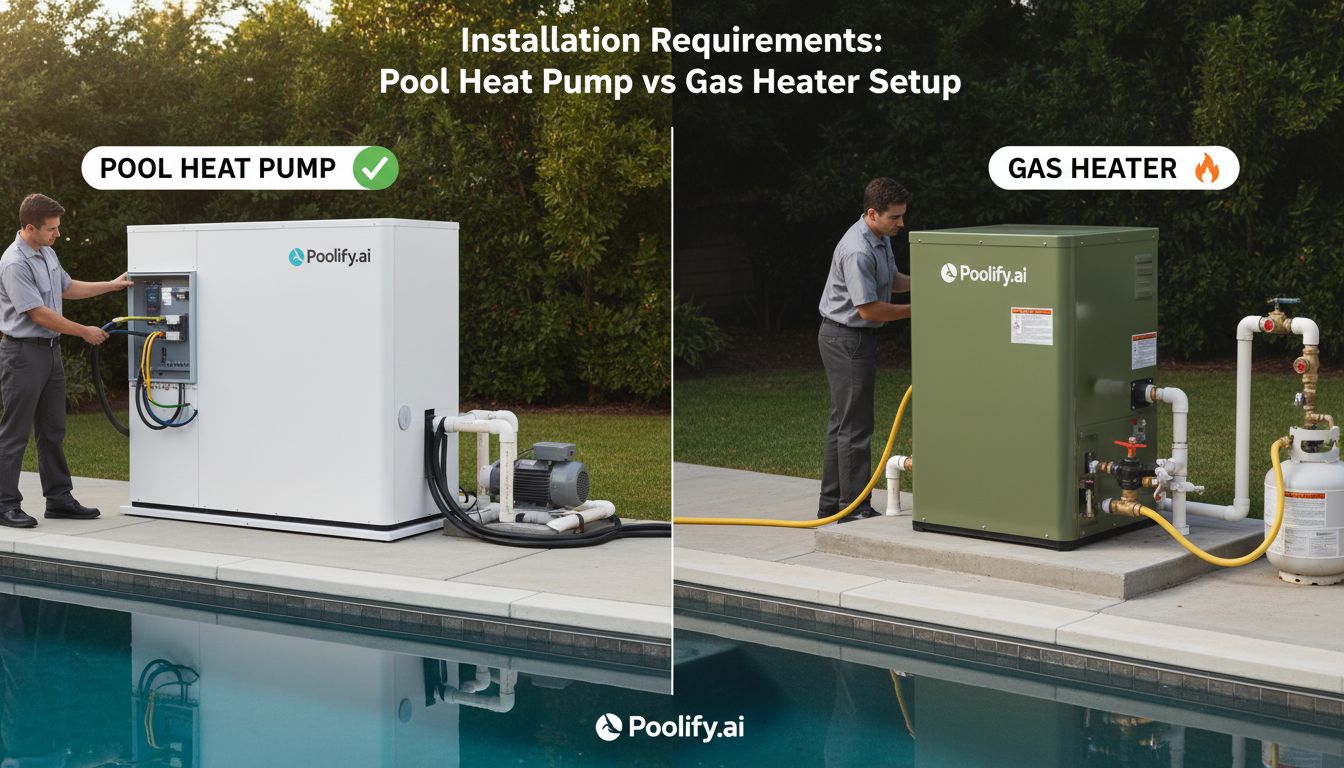 Installation Requirements: Pool Heat Pump vs Gas Heater Setup - pool heat pump vs gas heater
