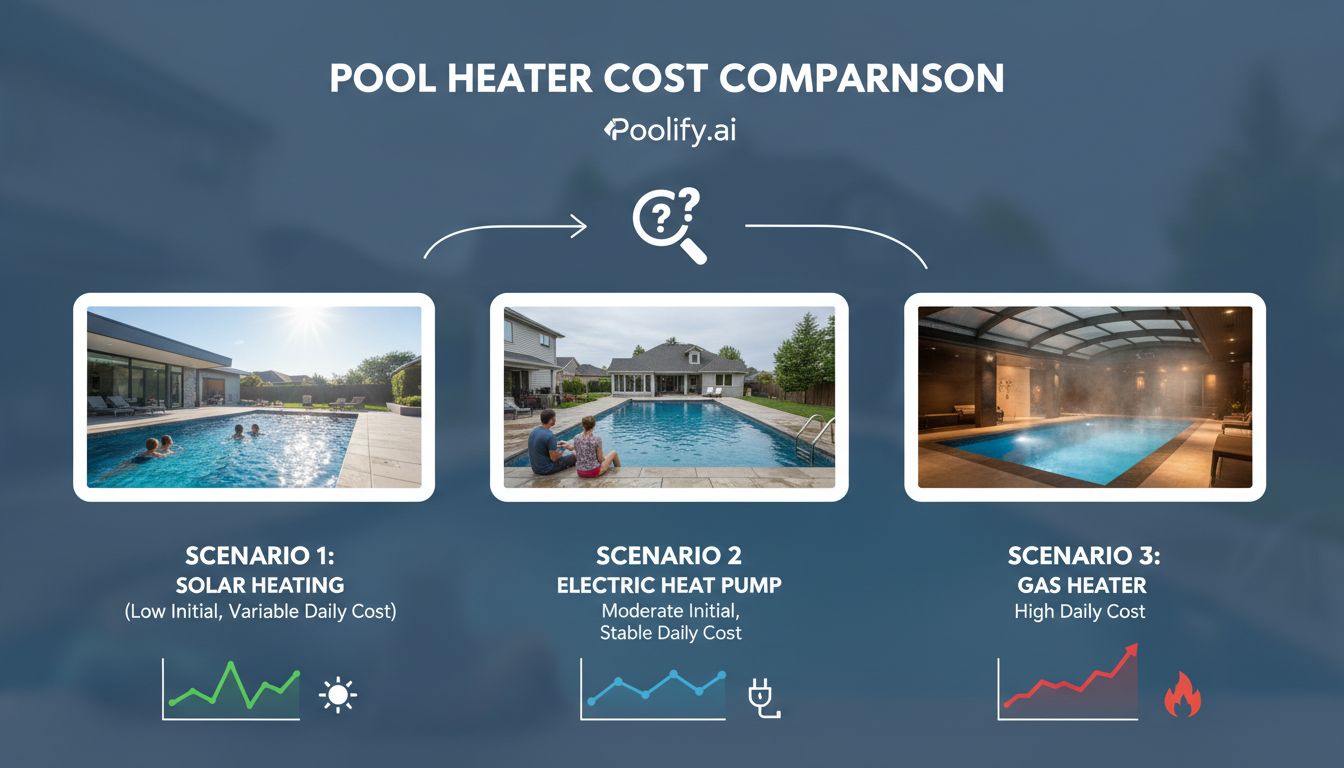 Comparing Pool Heater Cost Across Different Scenarios - pool heater cost