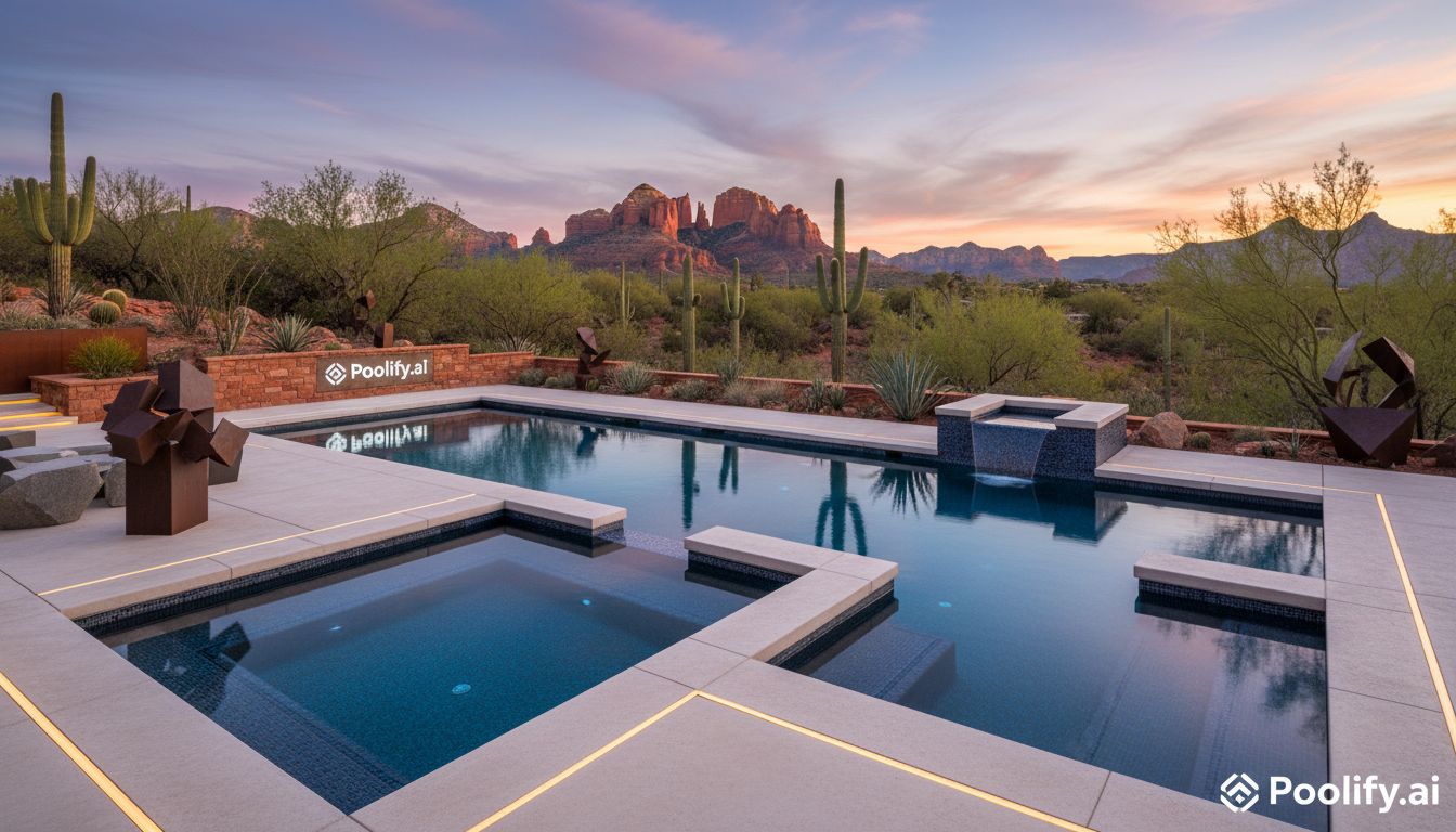 Geometric and Modern Pool Designs - pool ideas arizona