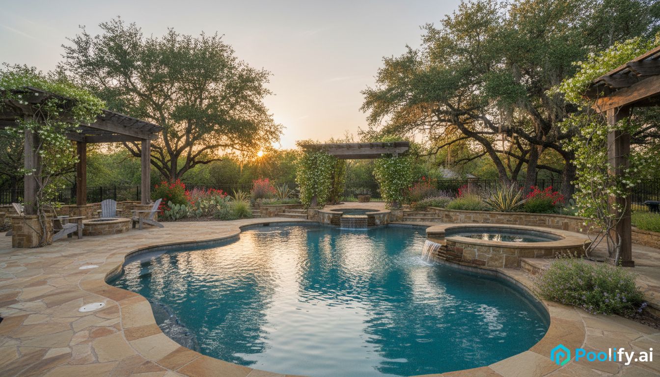 Landscaping and Hardscaping for Pool Ideas Texas Style - pool ideas texas