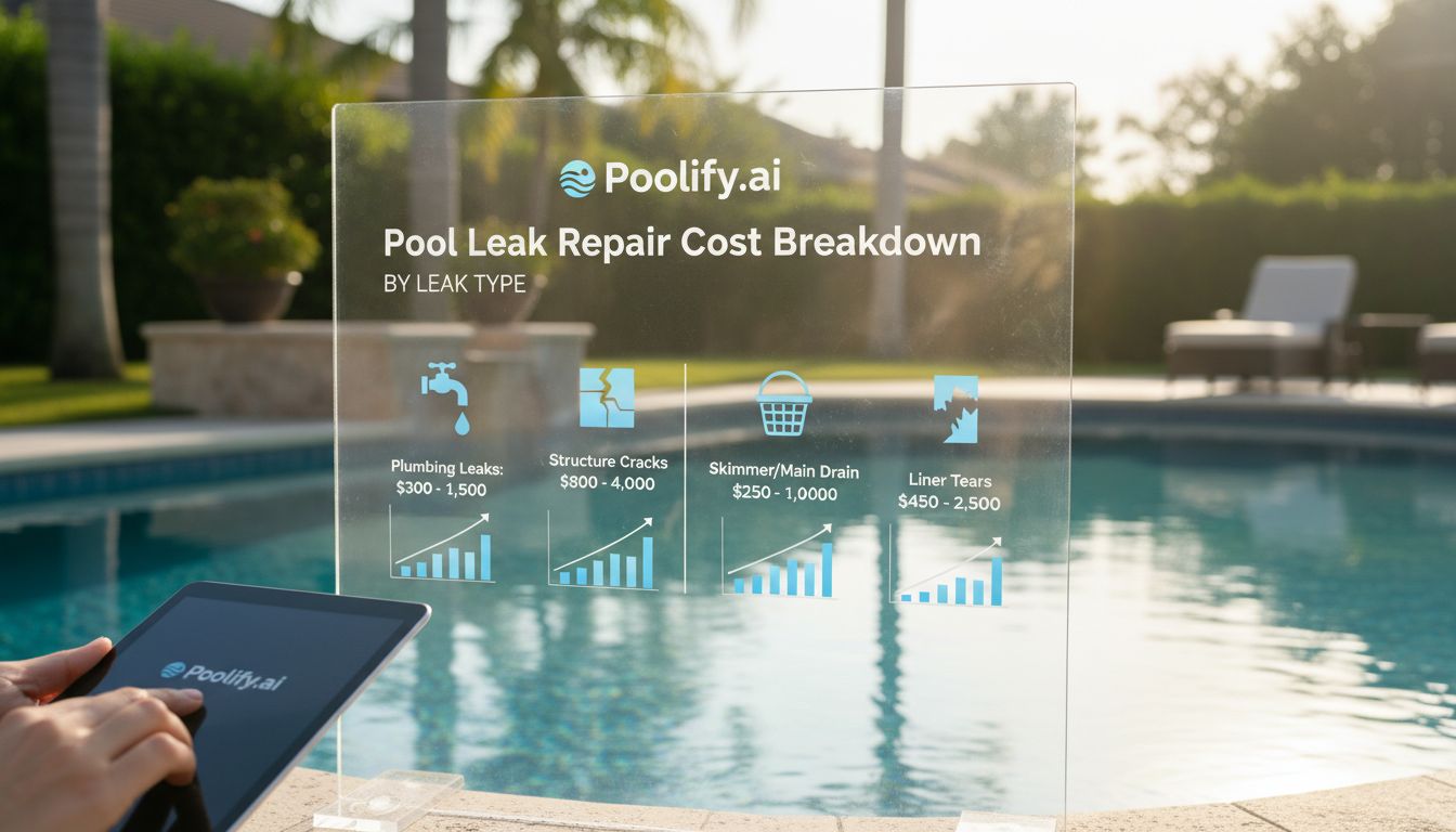 Pool Leak Repair Cost Breakdown by Leak Type - pool leak repair cost