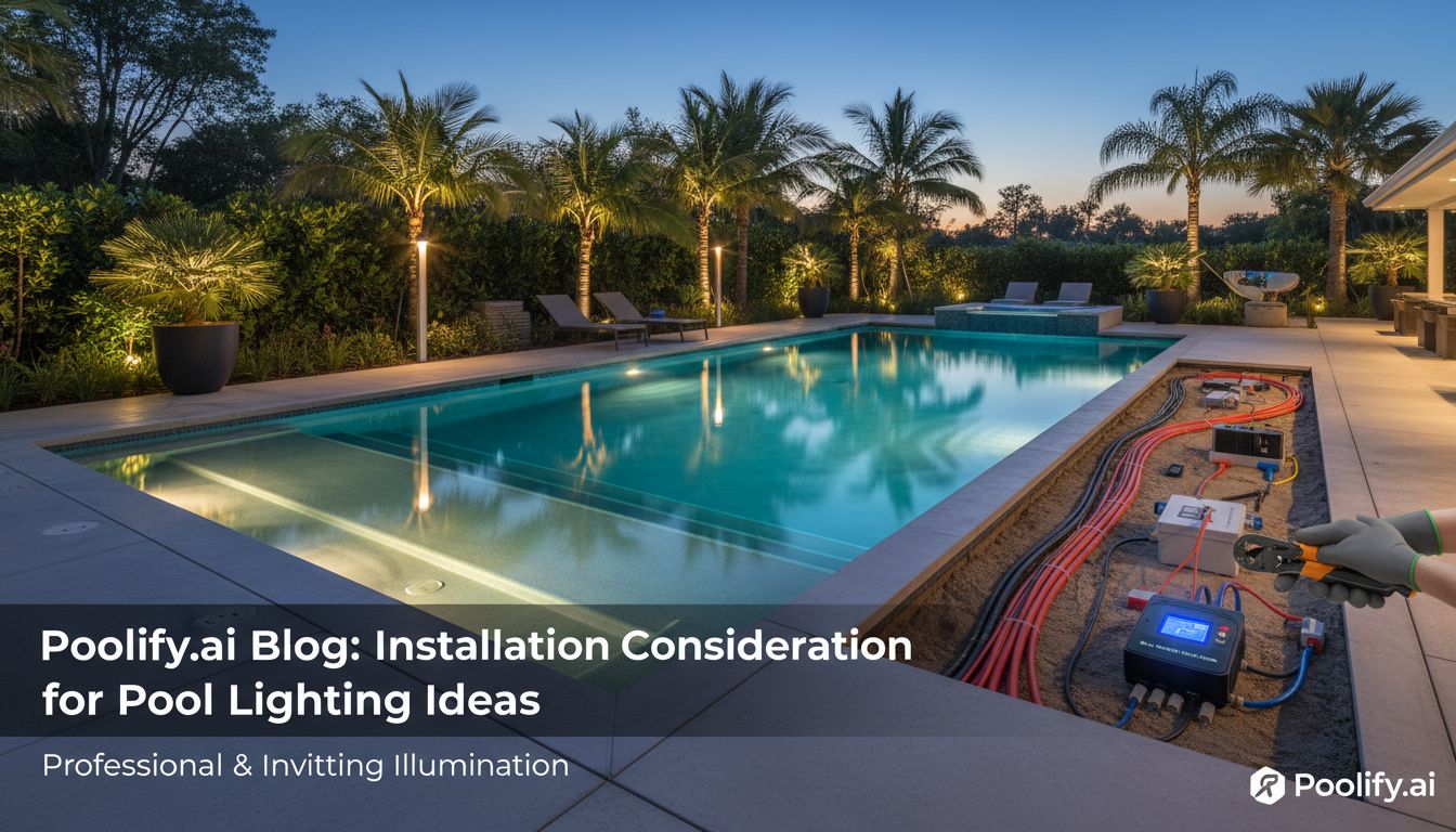 Installation Considerations for Pool Lighting Ideas - pool lighting ideas