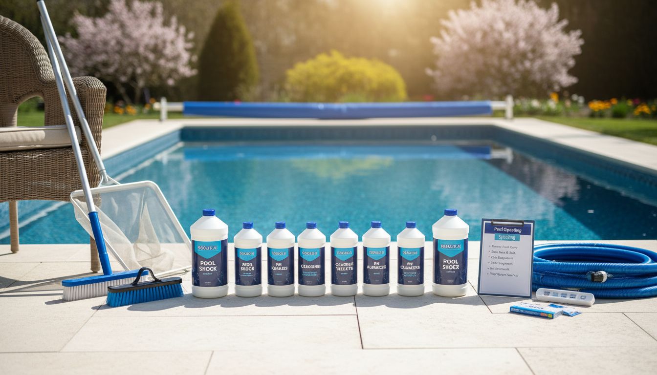 Essential Supplies for Your Pool Opening Checklist Spring - pool opening checklist spring
