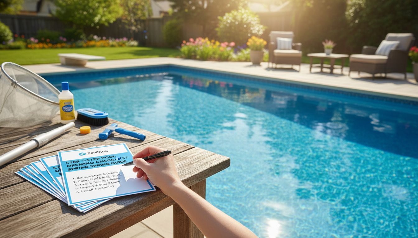 Step-by-Step Pool Opening Checklist Spring Guide - pool opening checklist spring