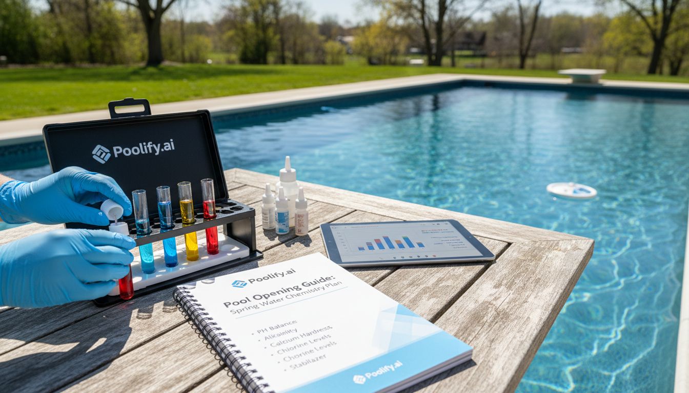 Water Chemistry in Your Pool Opening Guide Spring Plan - pool opening guide spring