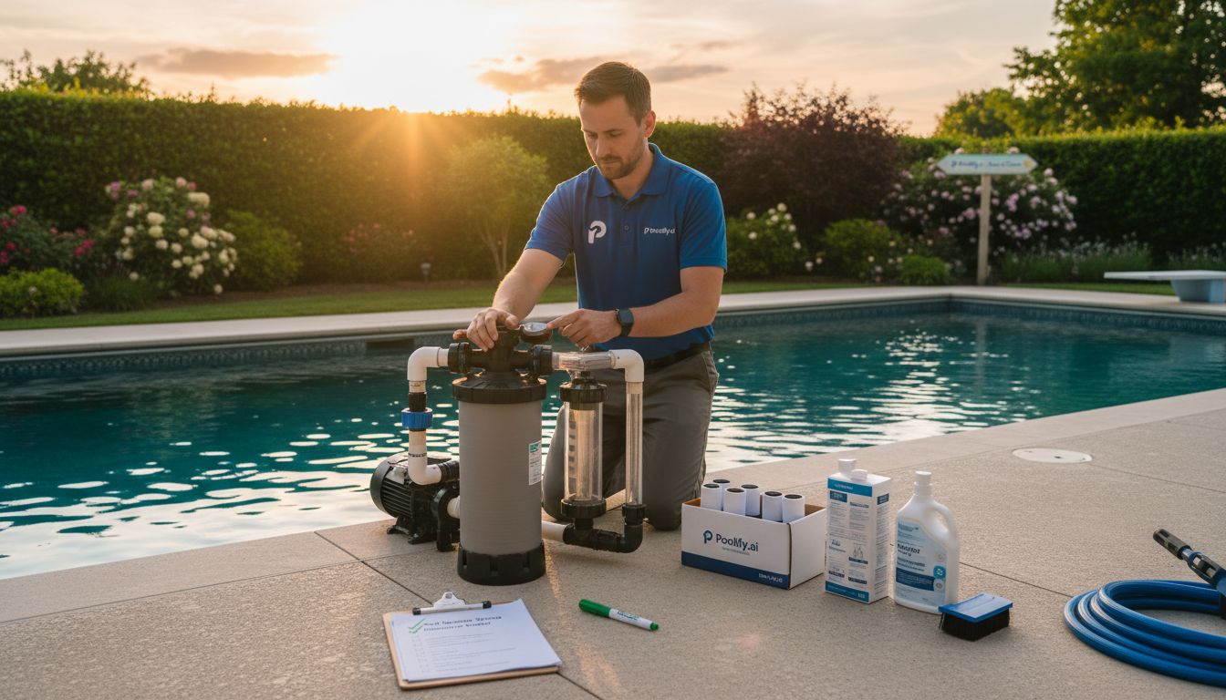 Filter System Startup in Your Pool Opening Guide Spring Routine - pool opening guide spring