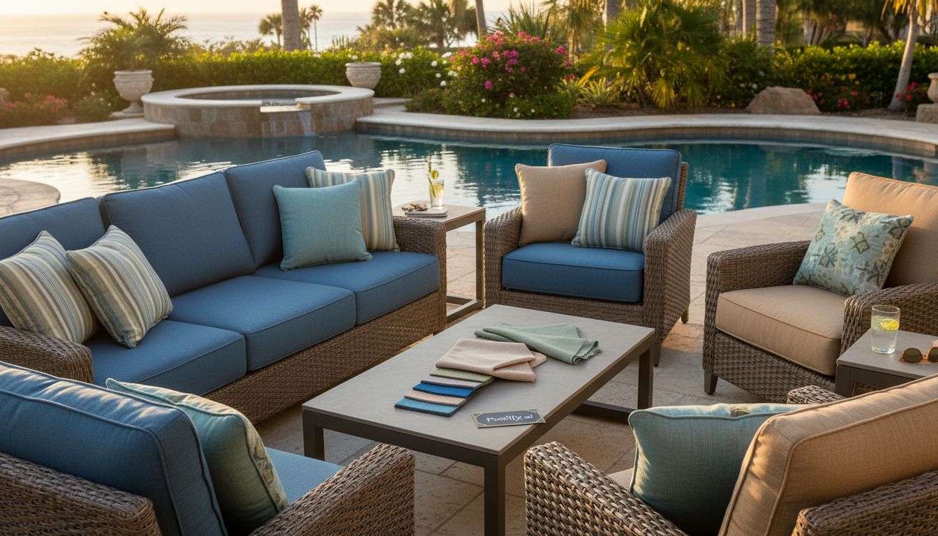 Cushions and Fabrics for Pool Patio Furniture - pool patio furniture
