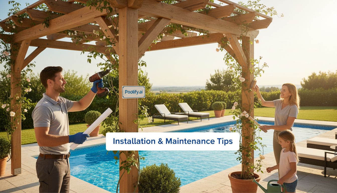 Installation and Maintenance Tips - pool pergola ideas