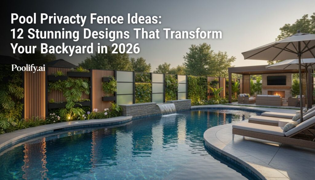 pool privacy fence ideas