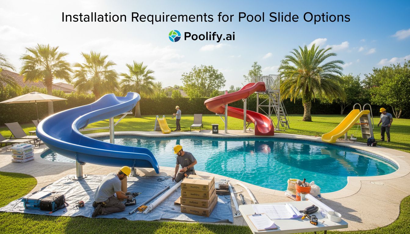 Installation Requirements for Pool Slide Options - pool slide options