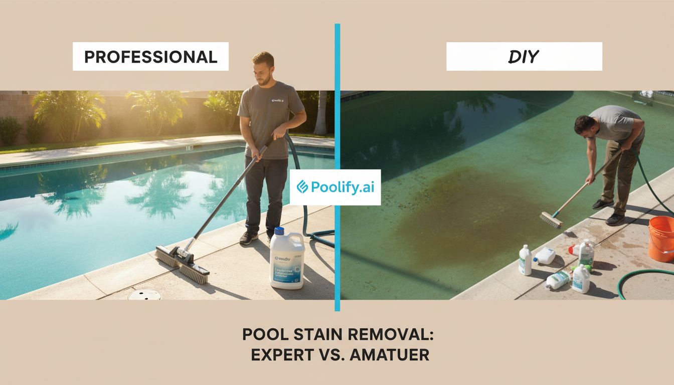 Professional vs. DIY Pool Stain Removal - pool stain removal