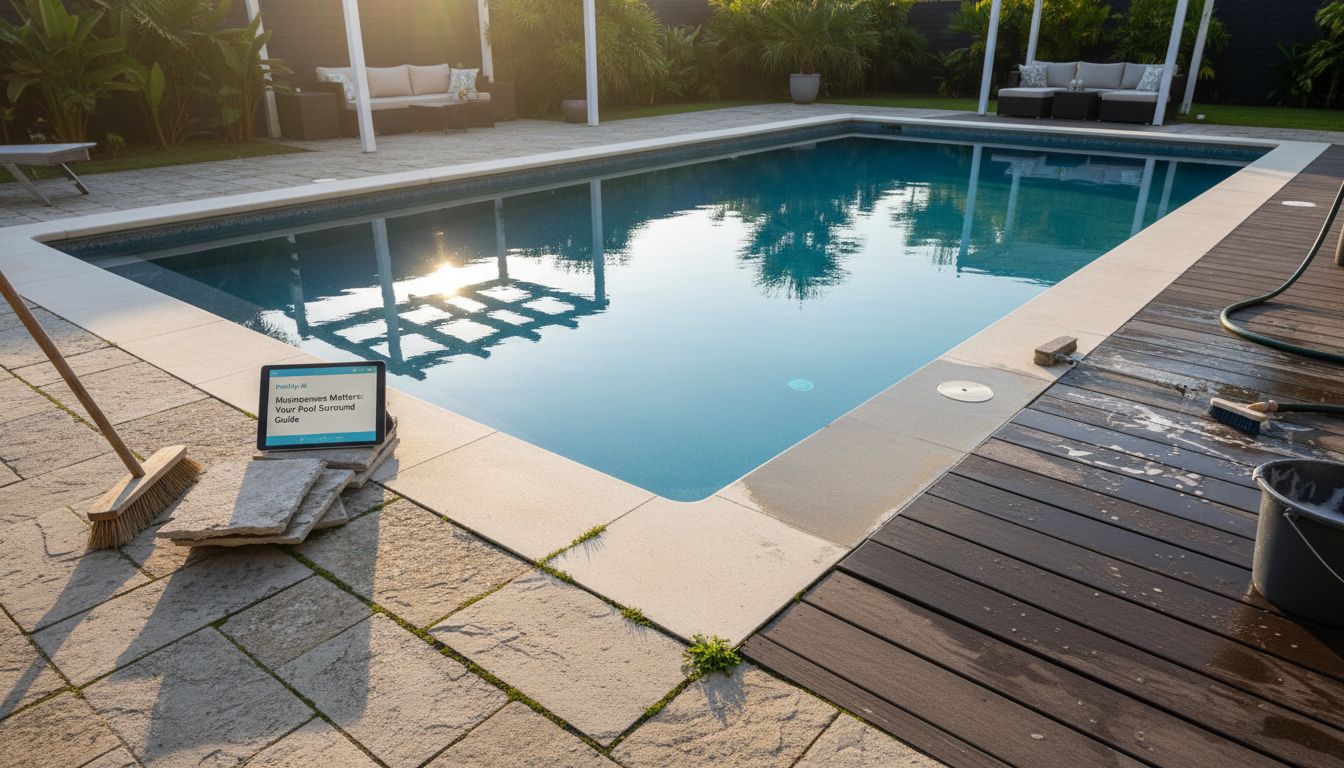 Maintenance Considerations for Different Pool Surround Materials - pool surround ideas
