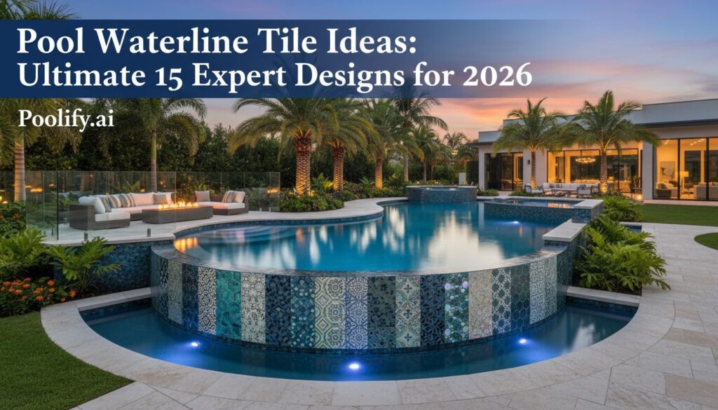 pool waterline tile ideas
