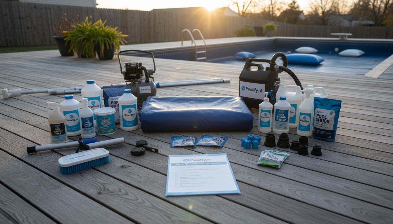 Essential Supplies for Your Pool Winterization Guide - pool winterization guide