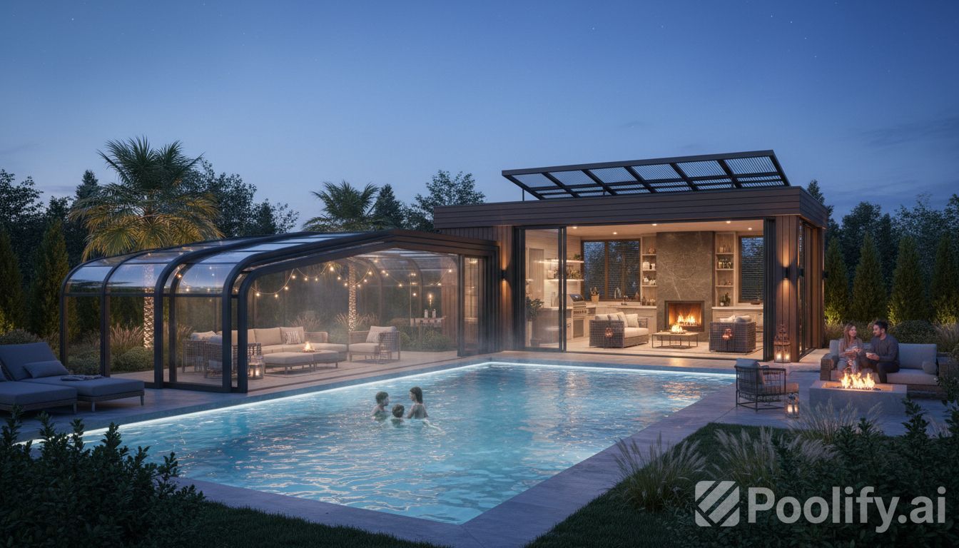 Pool with Cabana Ideas for Year-Round Use - pool with cabana ideas