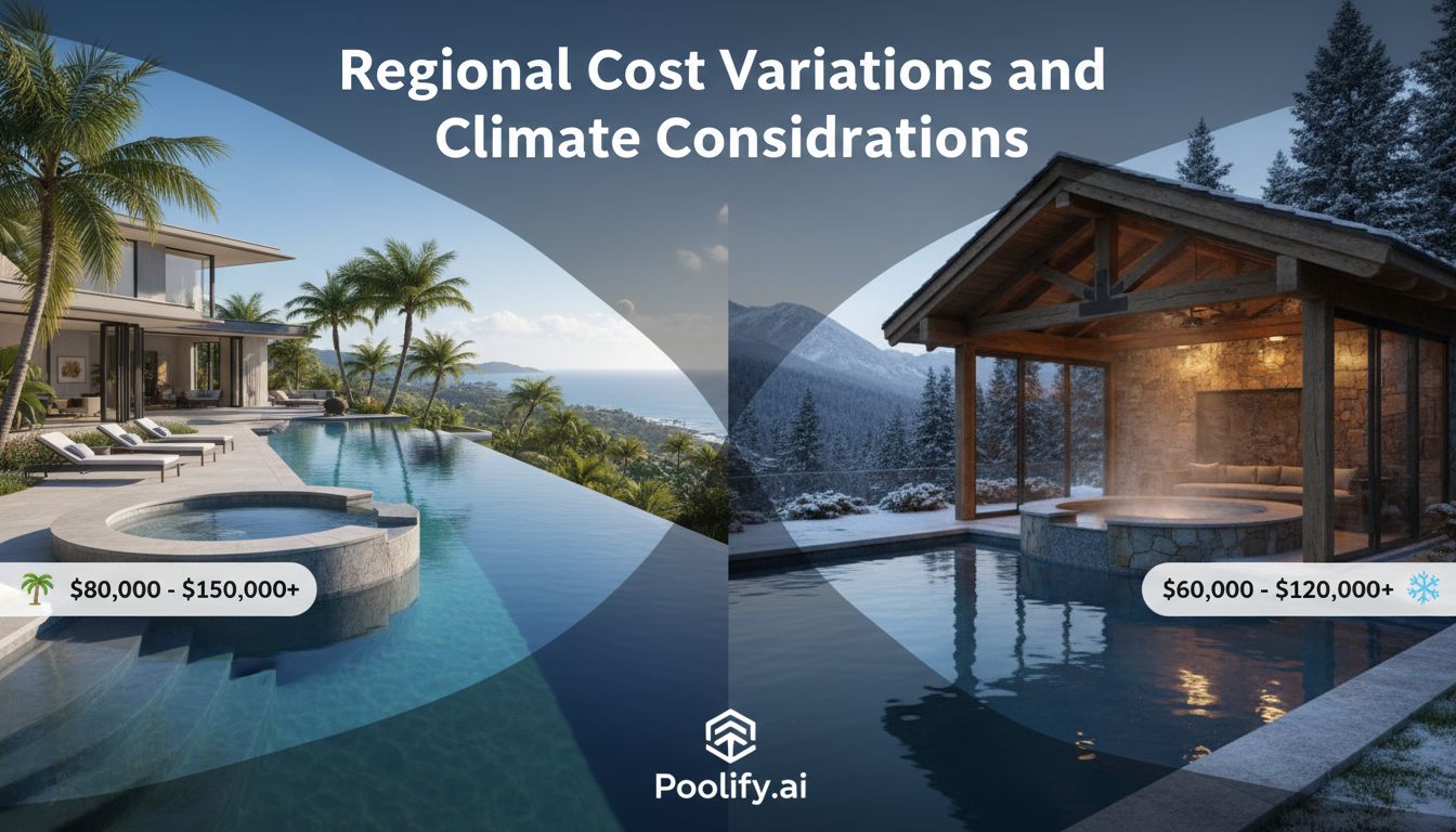 Regional Cost Variations and Climate Considerations - pool with hot tub cost