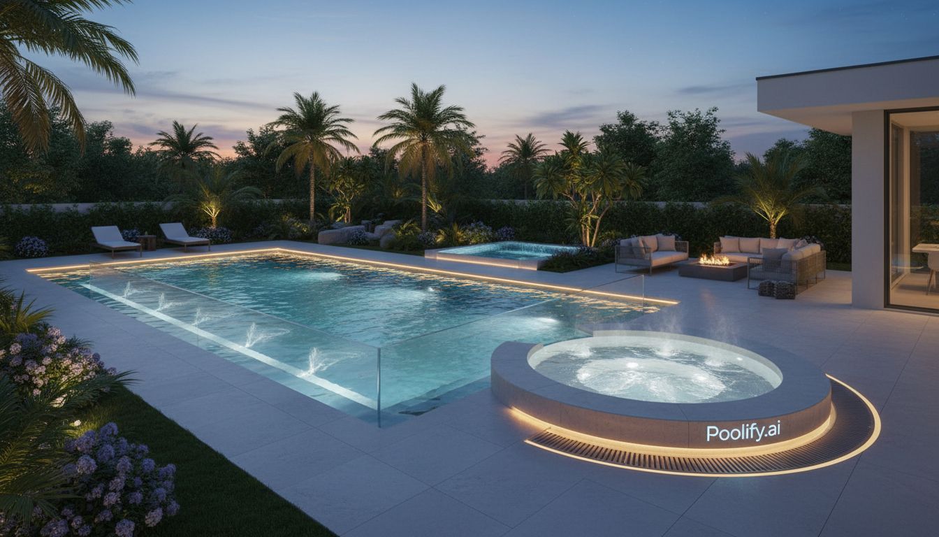 Swim Spa Alternative Design - pool with hot tub ideas