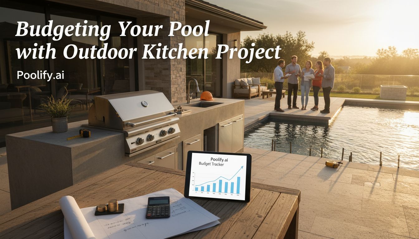 Budgeting Your Pool with Outdoor Kitchen Project - pool with outdoor kitchen