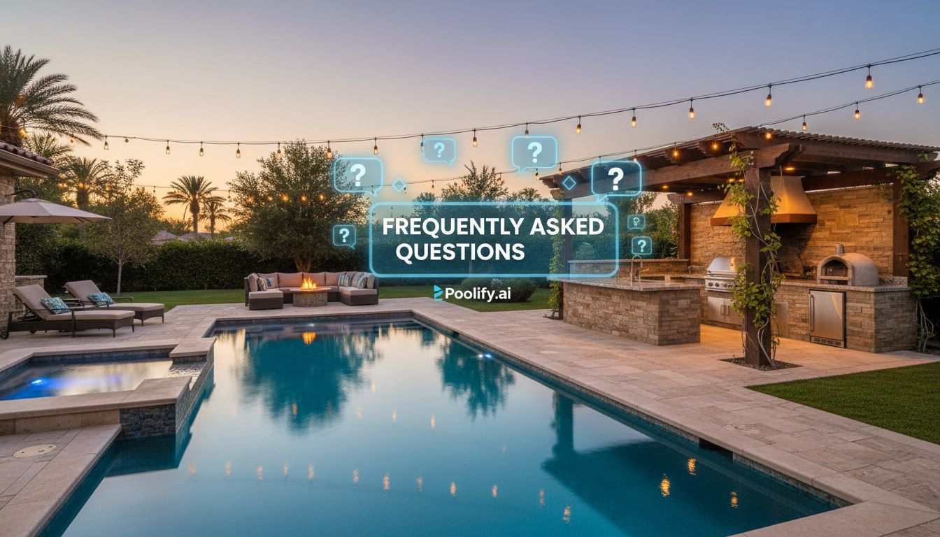 Frequently Asked Questions - pool with outdoor kitchen