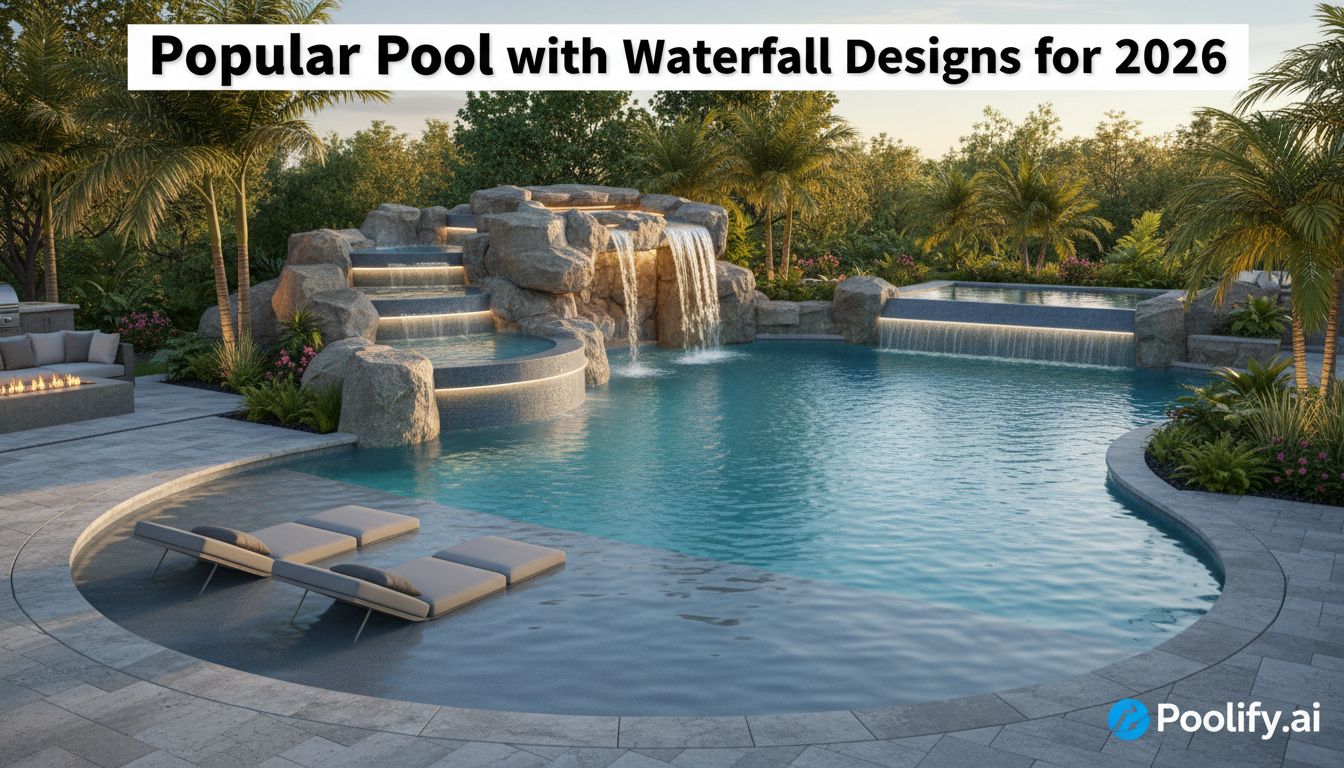 Popular Pool with Waterfall Designs for 2026 - pool with waterfall designs