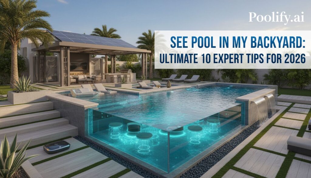 see pool in my backyard