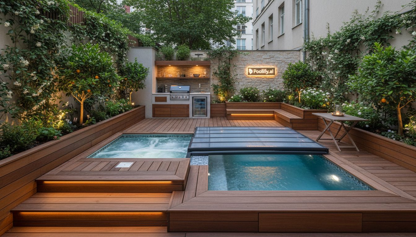 Maximizing Functionality in Limited Space - small backyard pool ideas