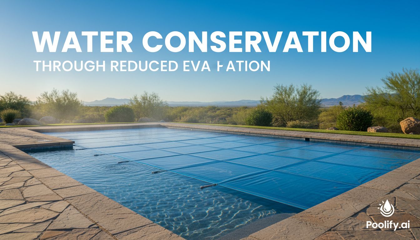 Water Conservation Through Reduced Evaporation - solar pool cover benefits
