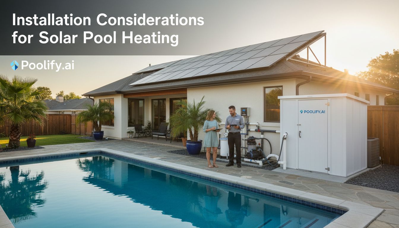 Installation Considerations for Solar Pool Heating - solar pool heating