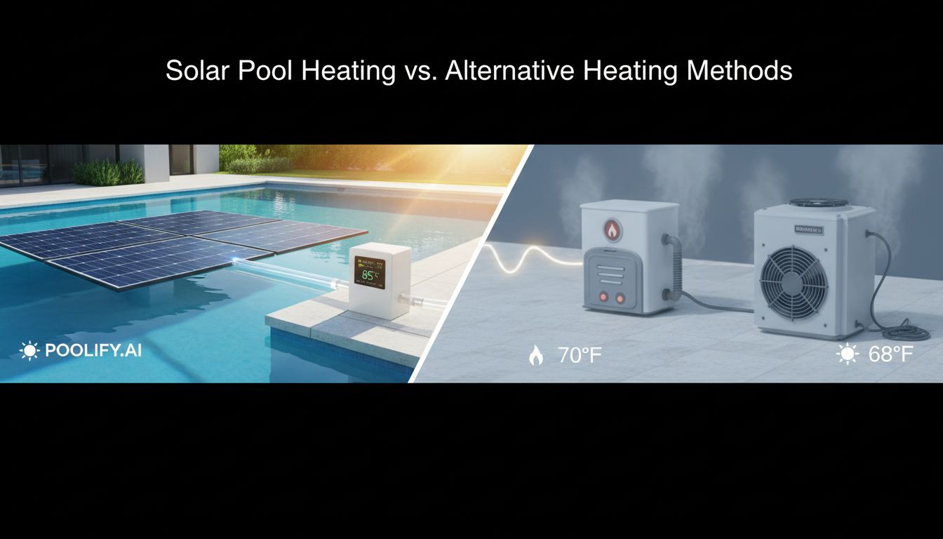 Solar Pool Heating vs. Alternative Heating Methods - solar pool heating