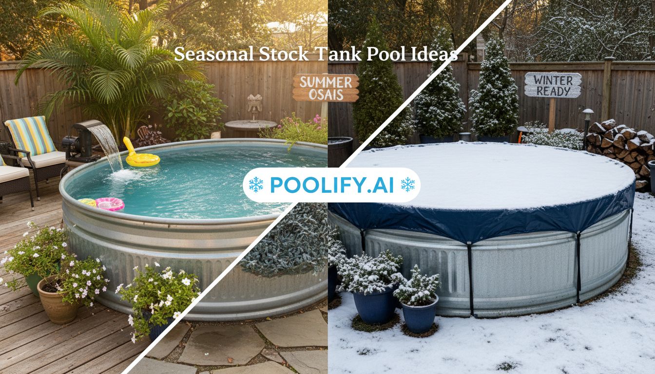 Seasonal Stock Tank Pool Ideas and Winterization - stock tank pool ideas