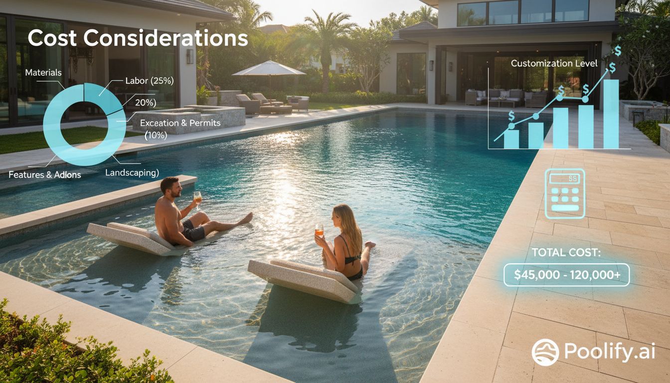 Cost Considerations for Sun Shelf Pool Designs - sun shelf pool designs