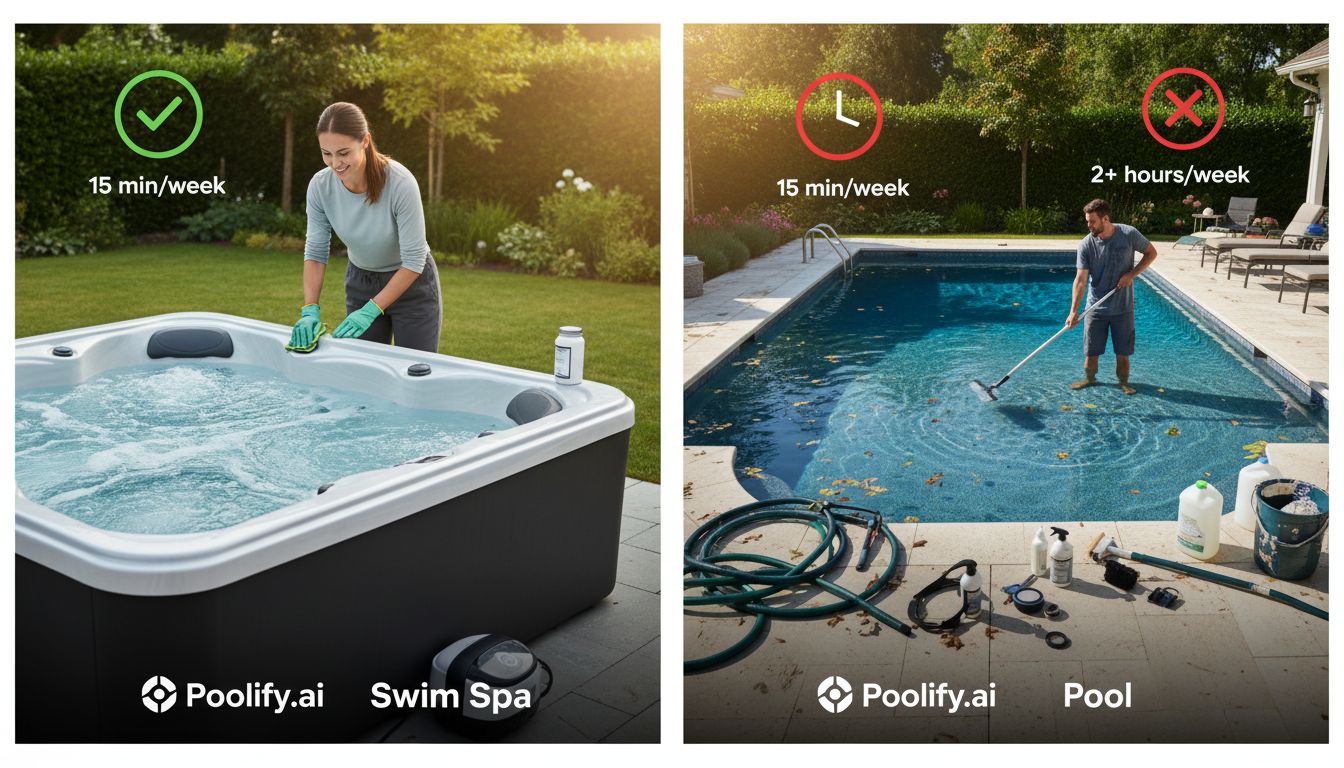 Maintenance Requirements and Time Commitment - swim spa vs pool