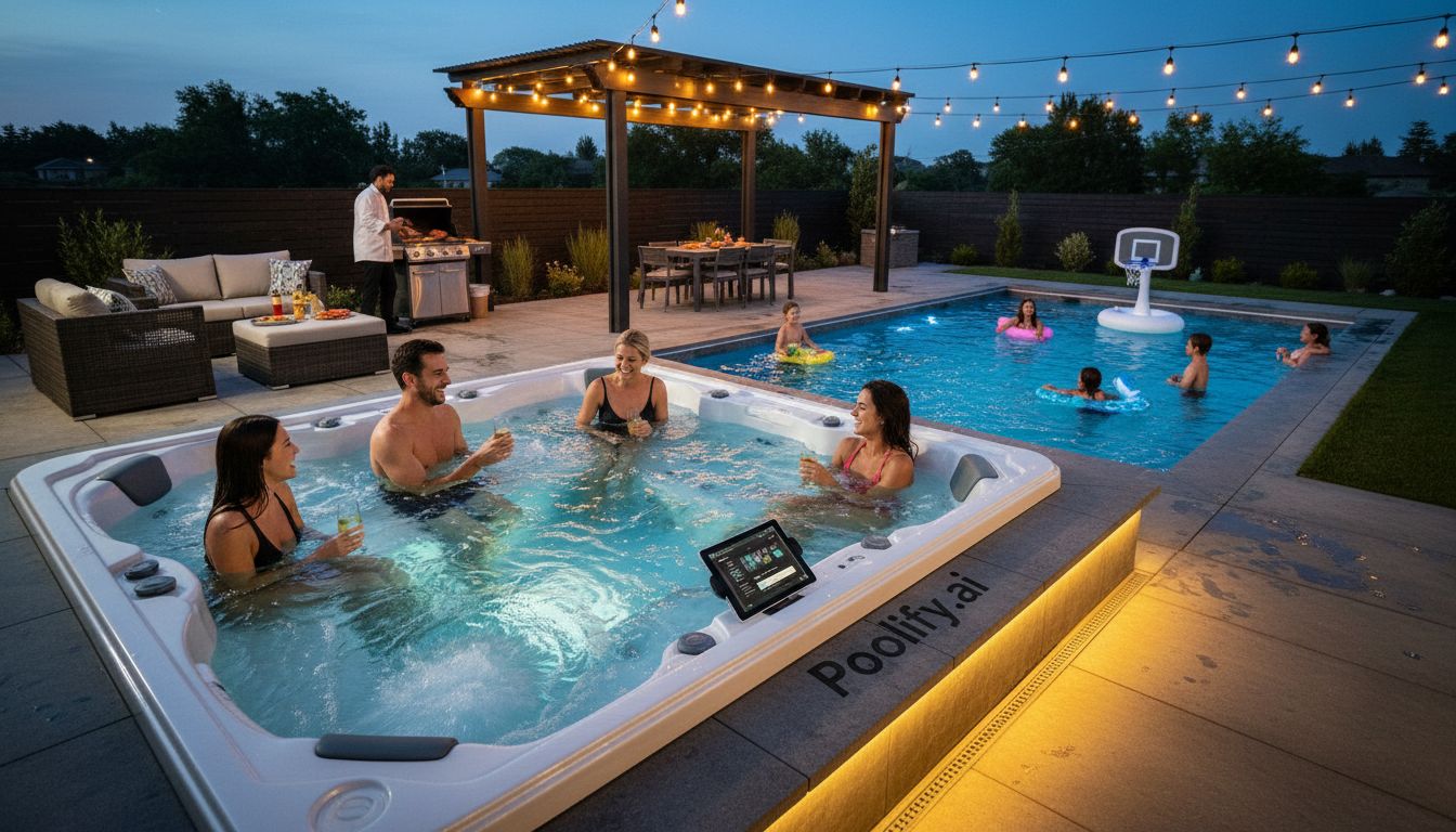 Social and Entertainment Value - swim spa vs pool