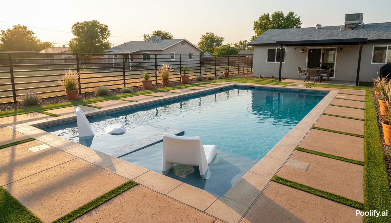 Budget-Conscious Tanning Ledge Pool Ideas - tanning ledge pool ideas