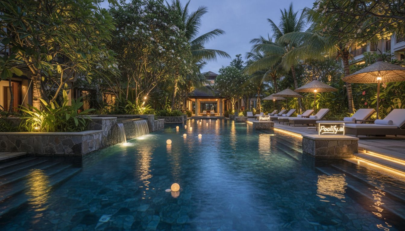 Lighting Design for Tropical Pools - tropical pool designs
