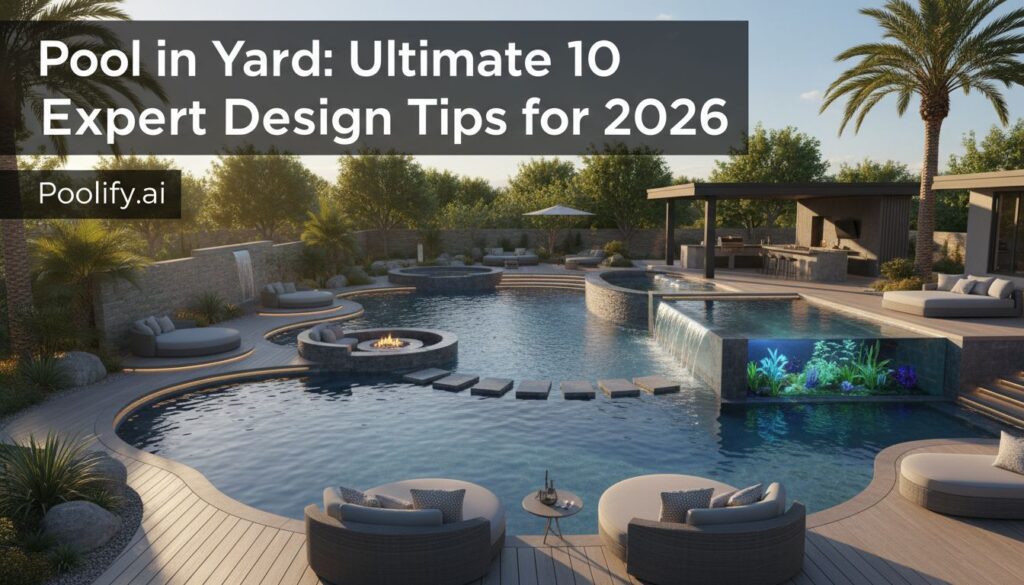visualize pool in yard