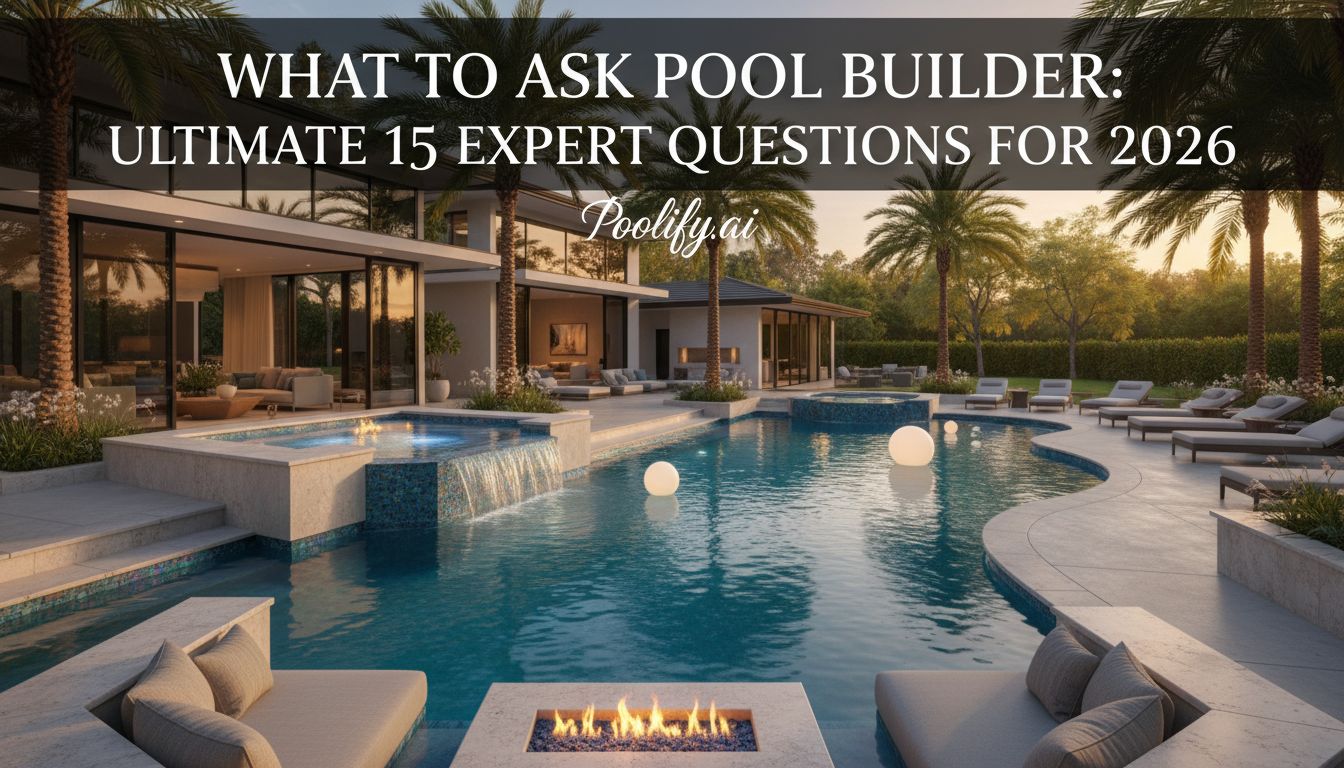 what to ask pool builder
