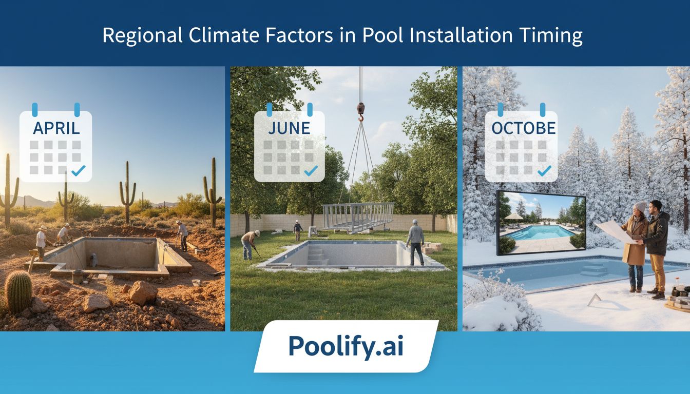 Regional Climate Factors in Pool Installation Timing - when to install a pool
