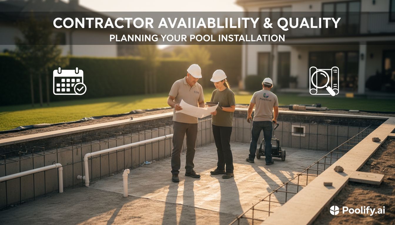 Contractor Availability and Quality Considerations - when to install a pool