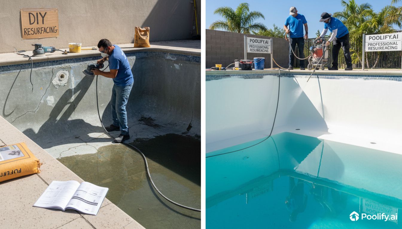 DIY Versus Professional Resurfacing Considerations - when to resurface pool