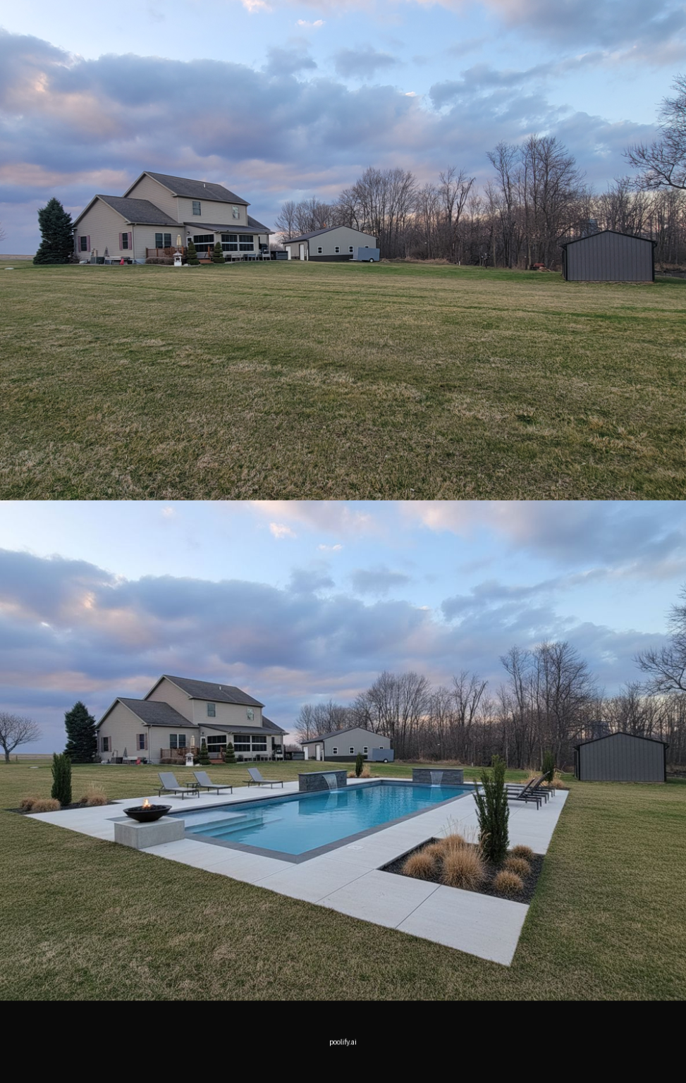 Before & After Pool Designs